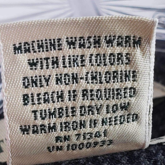 LL Bean Mens Button Down Flannel Shirt Gray Black Houndstooth Large LS M Lodge - Picture 9 of 10